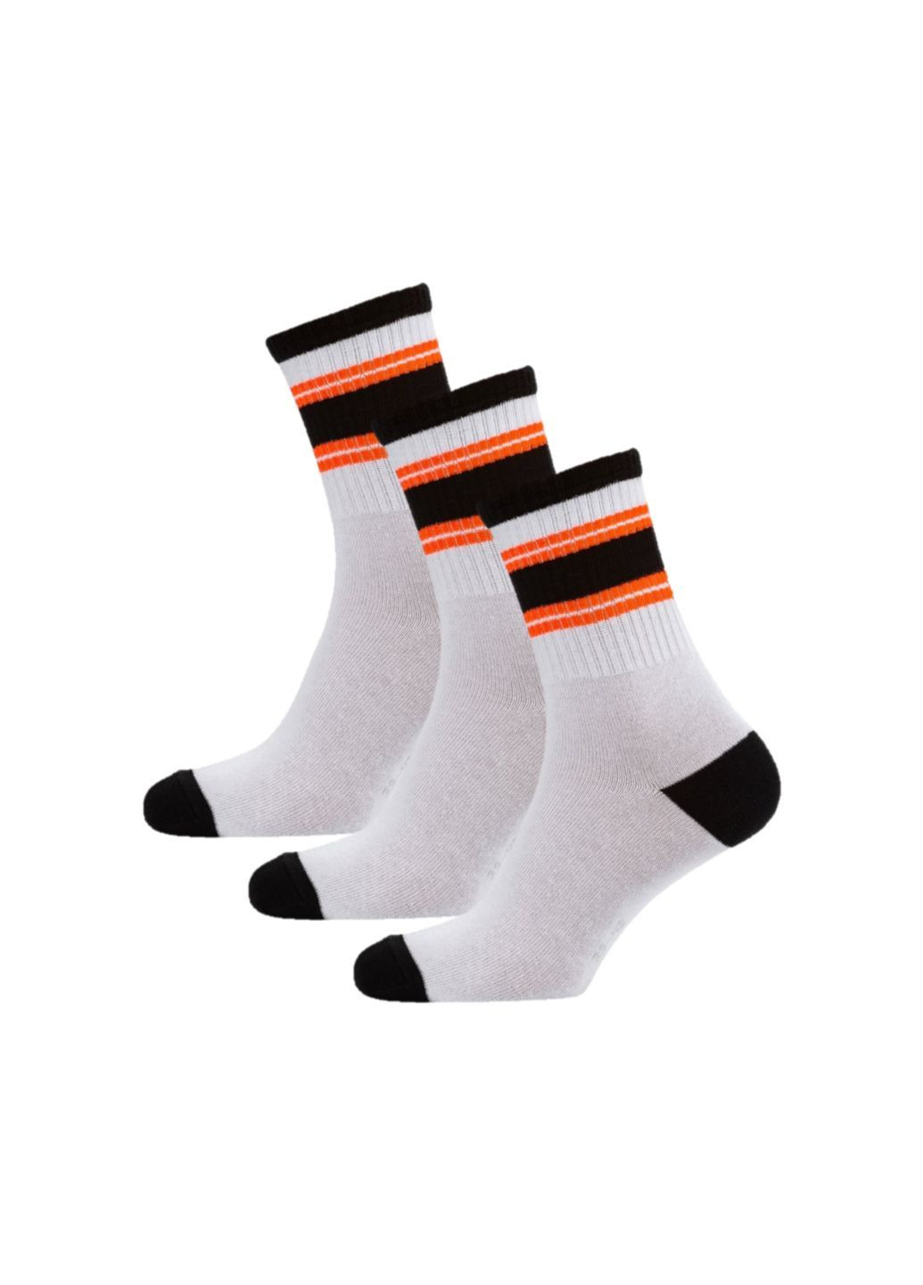 Белые набор (3 шт) женских носков Siela (302517311)