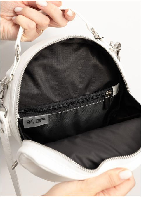 Жіноча сумка кросбоді через плече з екошкіри Біла (9420201020) Sambag (360965723)