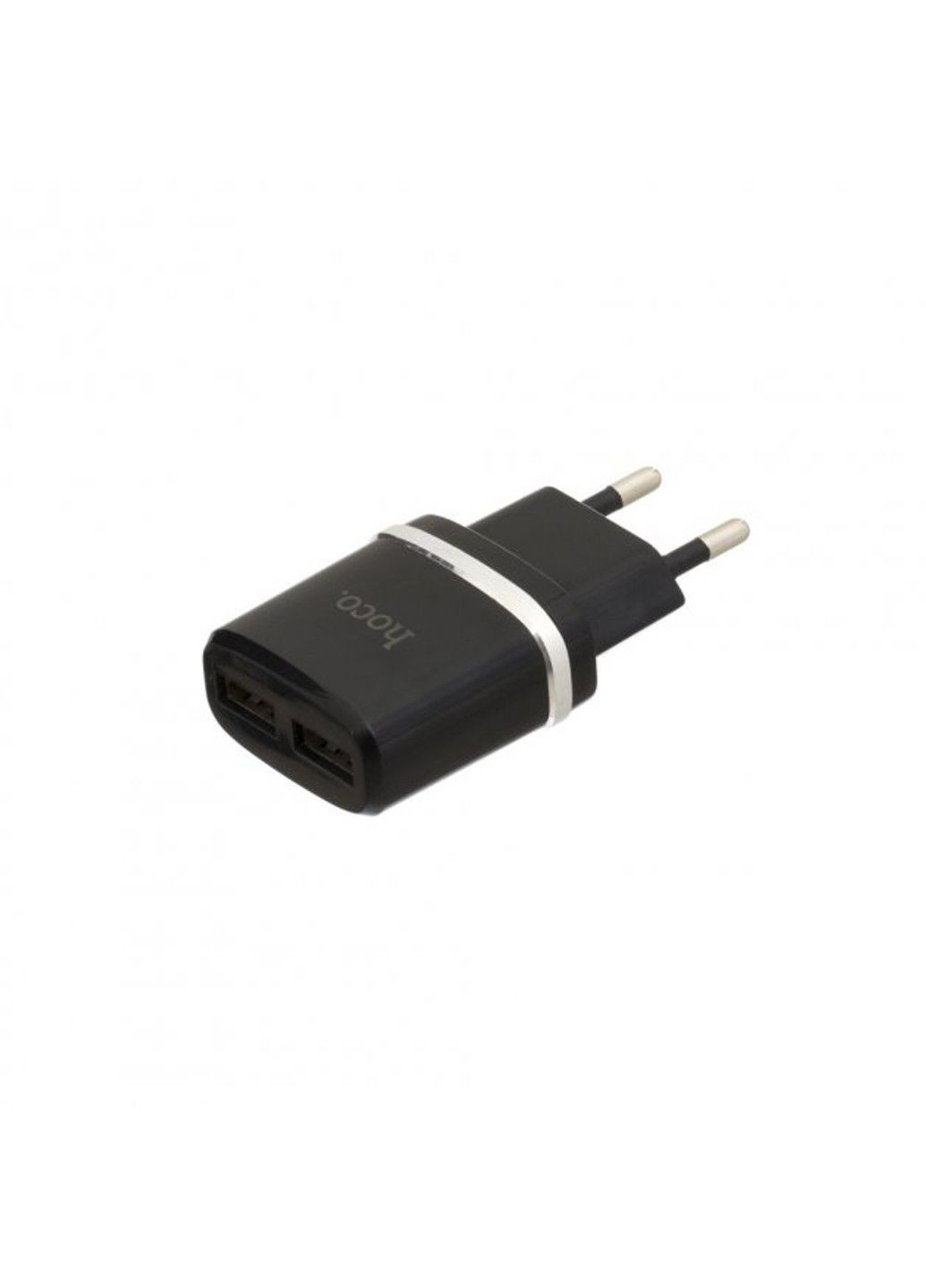 Сетевое зарядное устройство C12 Smart dual USB charger Black Hoco (369457758)