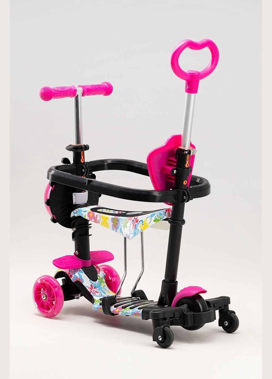 Самокат детский 5в1 LS-78960 Розовый shop (6900066372643) Best Scooter (327568208)