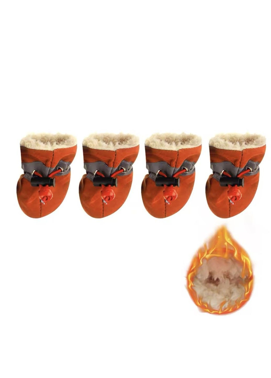 Мешочки для собак Orange с мехом Size 1 Xtep (320953361)