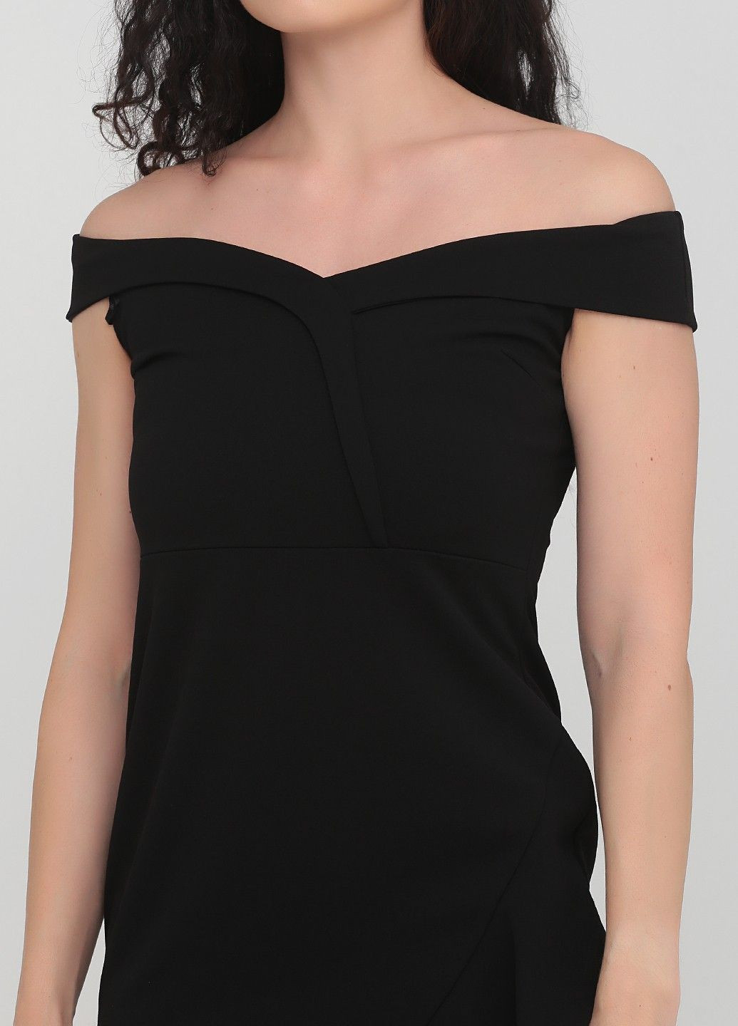 Черное кэжуал платье Lipsy London однотонное