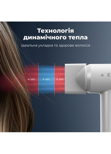 Фен HD4 AHD0004 1500 Вт білий AENO (364101579)