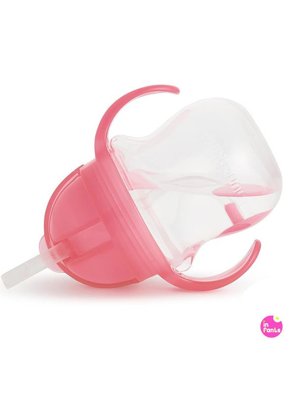 Детская бутылка непроливайка с трубочкой Any Angle розовая, 210 мл (00495) Munchkin (368801687)