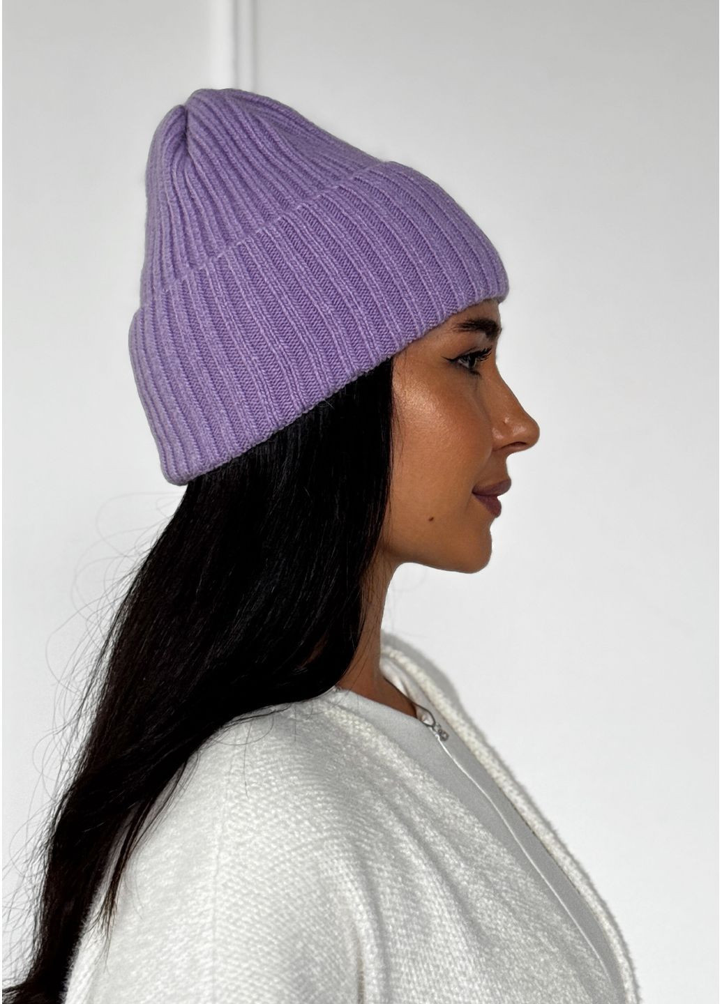 Стильна жіноча шапка рельєфної в'язки INNOE Шапка (366092229)