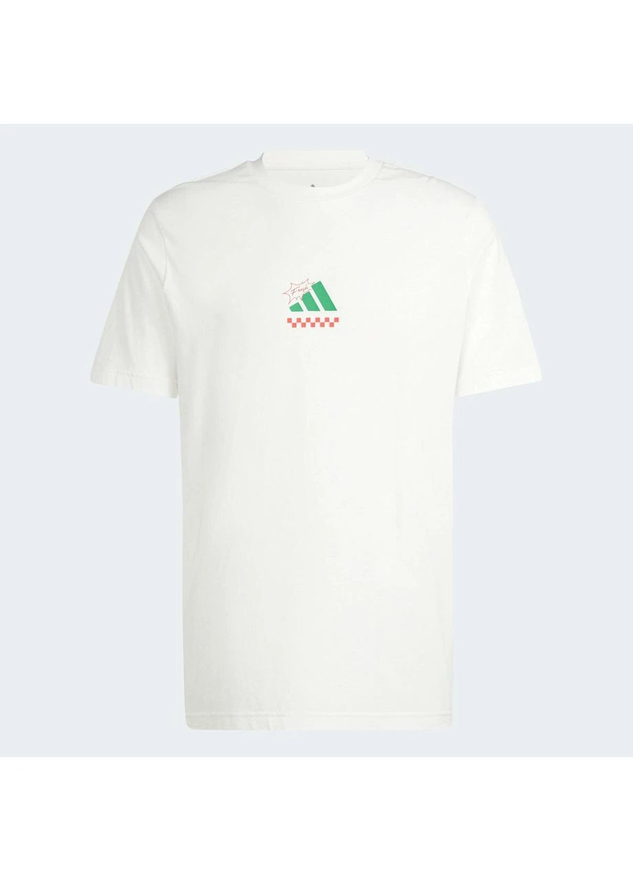 Футболка Lounge Pizza Graphic White JJ4016 adidas (399361351)