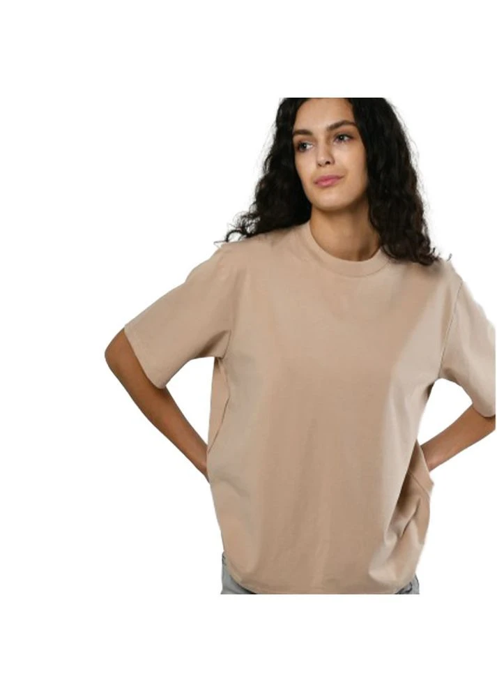Футболка базова oversize Premium бежева Oldcom BVF (400990361)