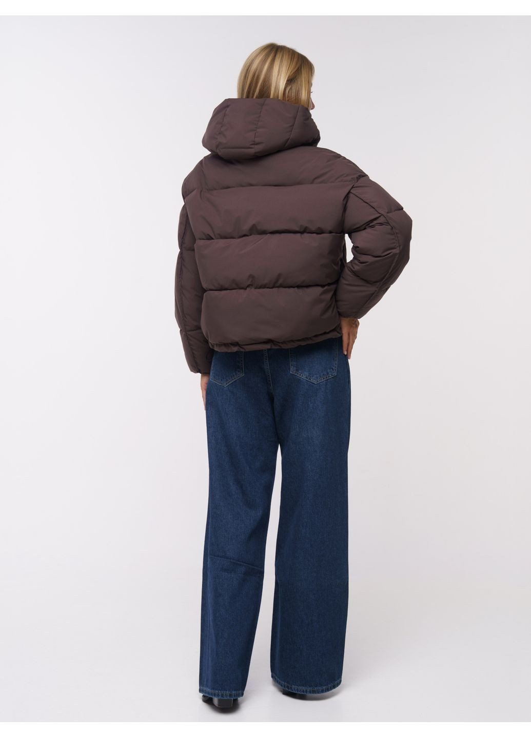 Коричневая зимняя куртка, цвет коричневый Alvo