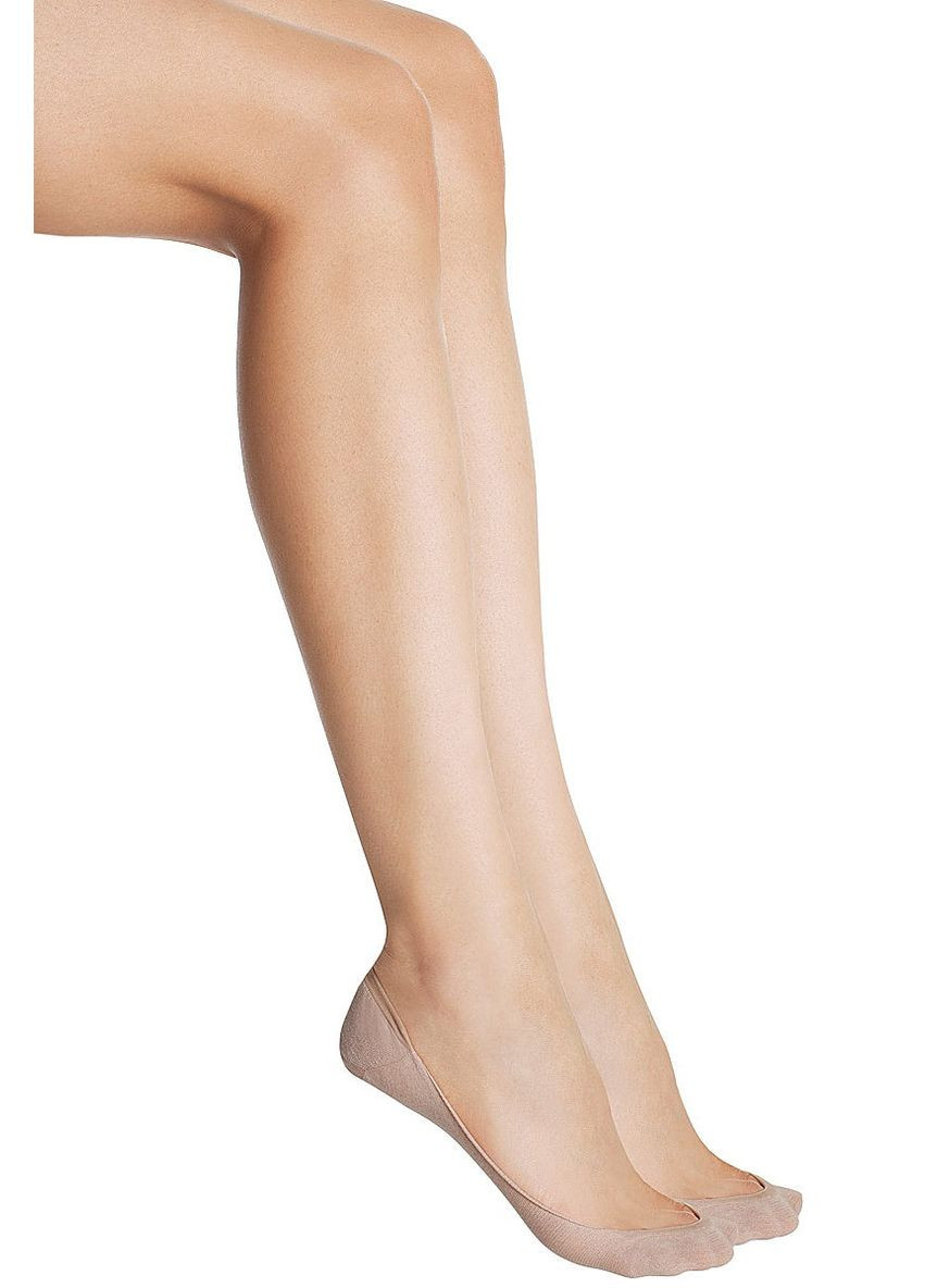 Бежевые плотные матовые следки (2 пары) Dim однотонные (346476351)