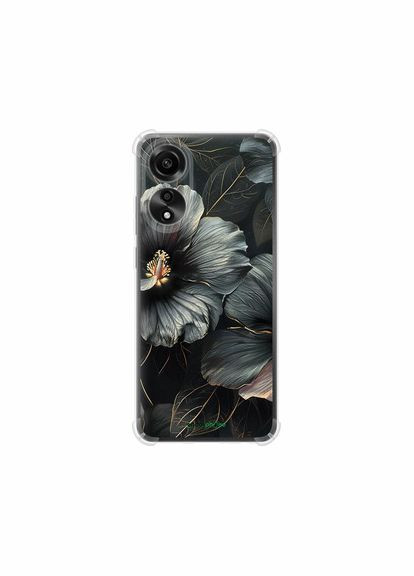 Чохол на Oppo A78 4G Чорні квіти "6031sp-3142-2448" Endorphone (348068447)