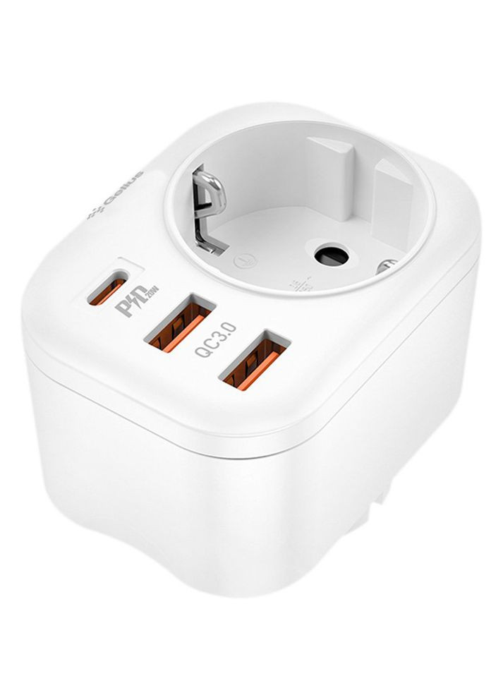 Мережевий зарядний пристрій Moxie GP-HC050, 2 USB, Type-C (QC3.0)/Адаптер для заряджання мережевий/ Пристрій для заряджання Gelius (370257698)