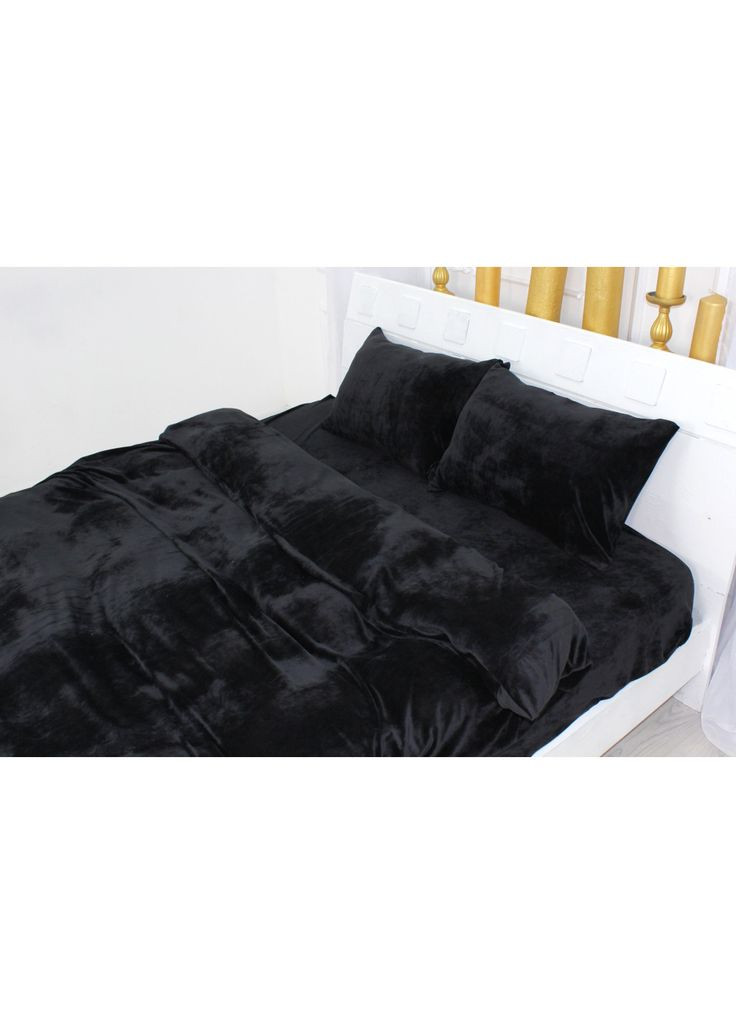 Постільна білизна Велюр Winter Frost 28-0007 Black Velvet (m226379) Mirson Велюр Winter Frost 28-0007 Black Velvet King Size (366563663)