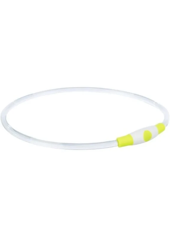 Нашийник для тварин Flash Light Ring USB мигаючий силіконовий зелений M 35 см/8 мм (4047974126608) Trixie (399164454)