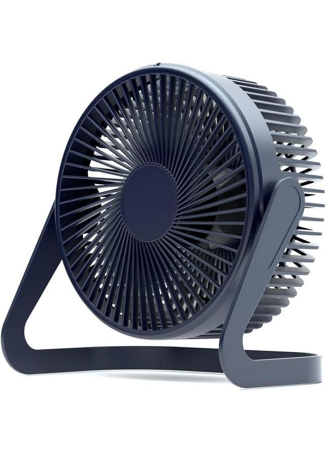 Портативный вентилятор настольный с регулировкой на 360° USB Blue No Brand (365721853)