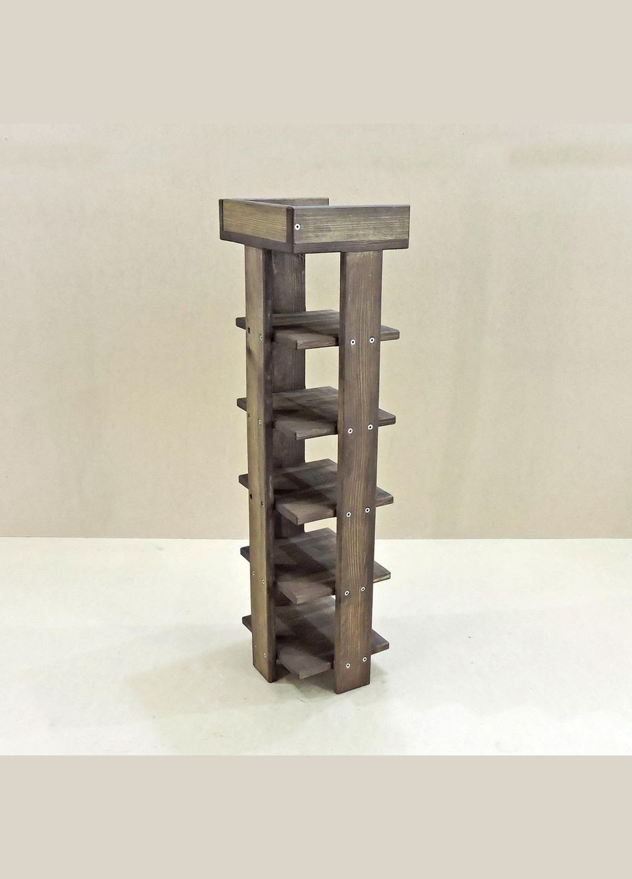 Полиця для взуття з дерева Лугано мокко (ПДО-000710) No Brand (327867489)