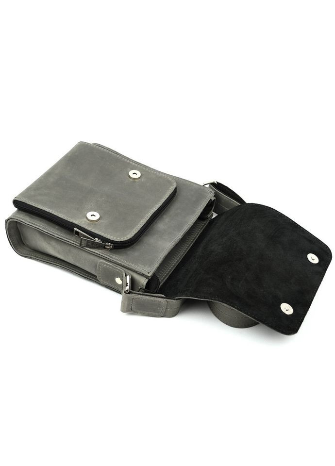 Шкіряна сумка-планшет через плече RJ-3027-4lx бренда сірий колір TARWA (335353837)