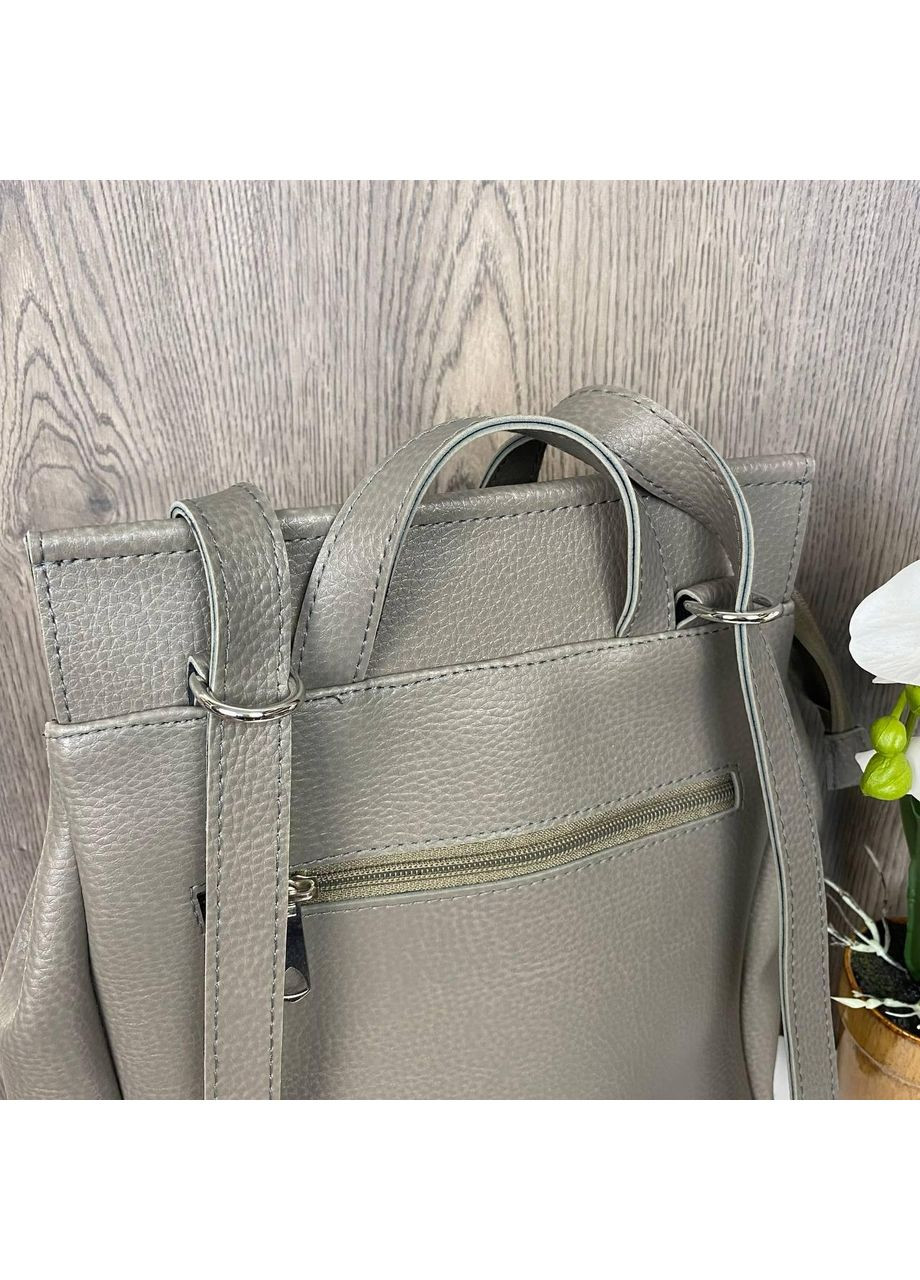 Женский городской рюкзак трансформер из экокожи сумка для повседневного использования в клеточку ProDobro (363135715)