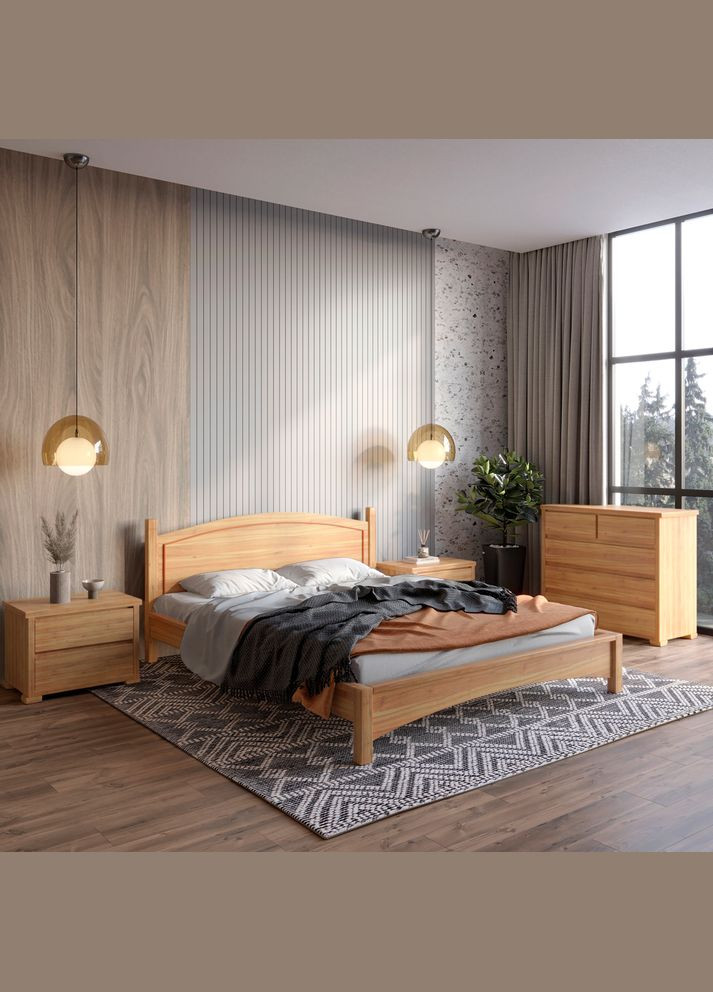 Двуспальная кровать Мангеттен Н 140х200 см (MBG-1624) Mebigrand (368279687)