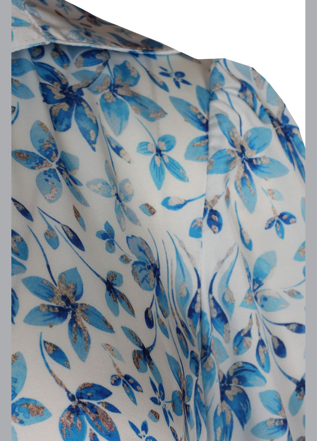 Голубое повседневный женское платье с прямым кроем и поясом (ll228435791) LadyLike