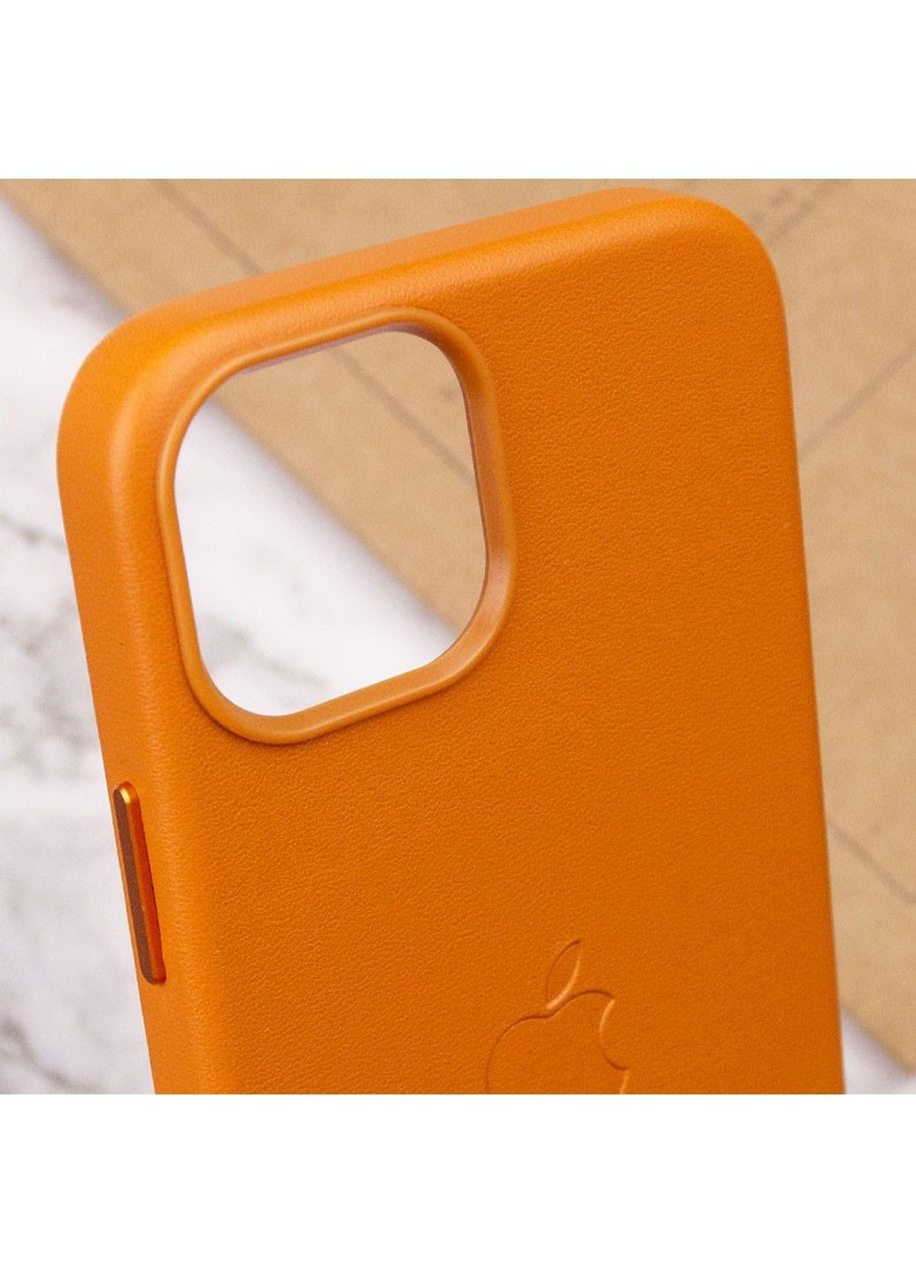 Кожаный чехол Leather Case (AAA) with MagSafe для Apple iPhone 13 (6.1") Epik (292314060)