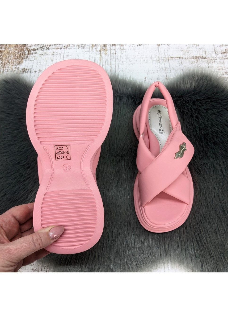 Розовые босоножки сандалии детские для девочки Tom.M