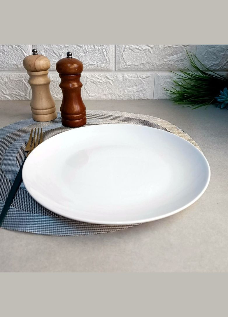 Тарелка мелкая фарфоровая 240 мм Boss (1840) Lubiana (303212101)