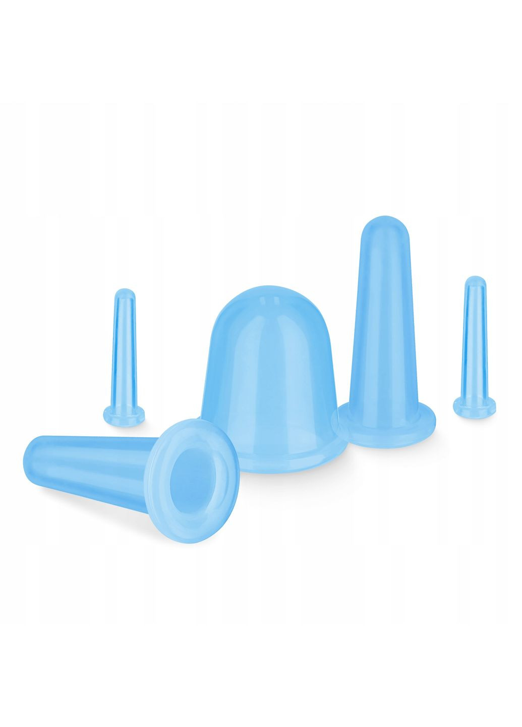 Вакуумные массажные банки силиконовые для тела (китайские/атницелюлитные банки) 5 шт Blue () 4FIZJO P-5907739314956 (345714804)