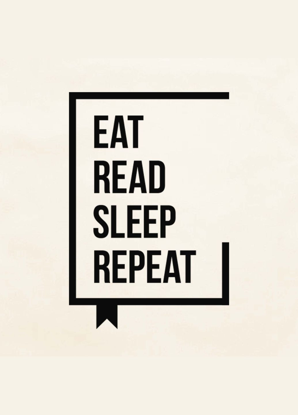 Экосумка "Eat Read Sleep Repeat" (BDES-45) Beige BeriDari (293509376)