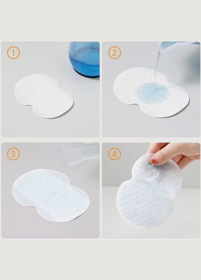 Вкладки гігієнічні для пахв. Підкладка одноразова від слідів поту 1пара (2 штуки) PTR No Brand (317763185)