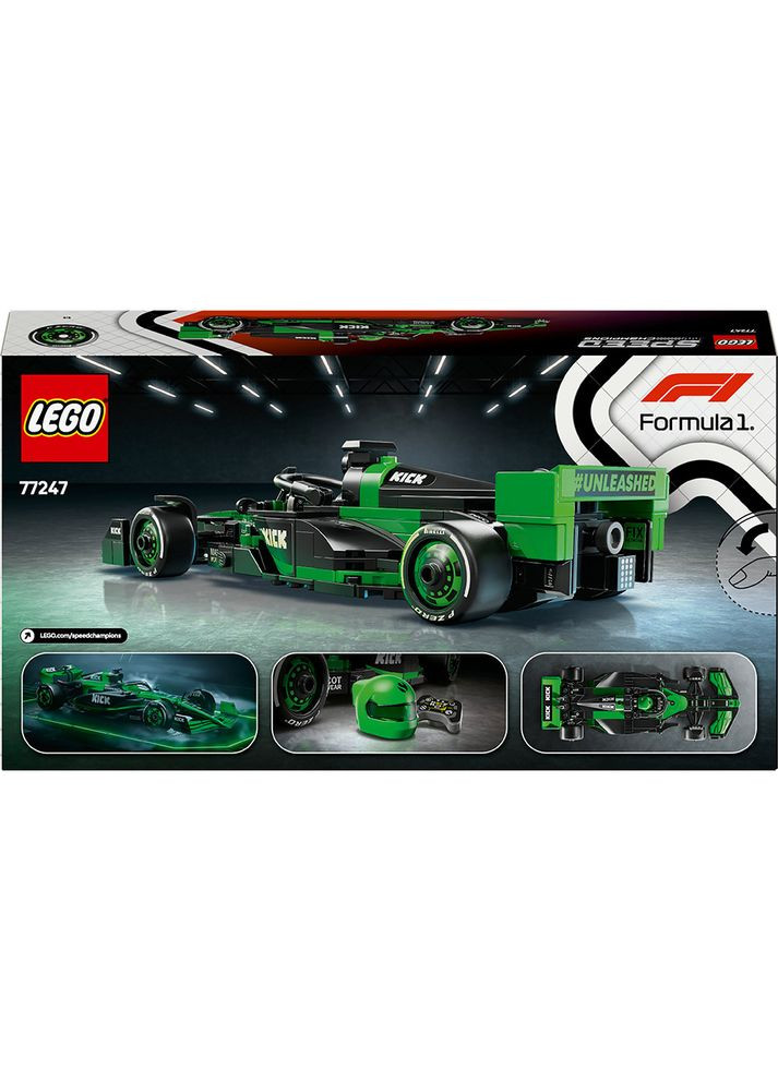 Конструктор Speed Champions Автомобіль для гонок KICK Sauber F1 Team C44 259 деталей (77247) Lego (323239648)
