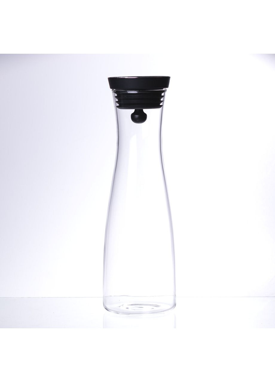 Скляний графин із кришкою 1,5 л для води та соку прозорий графин для напоїв без декору ProDobro (364189833)