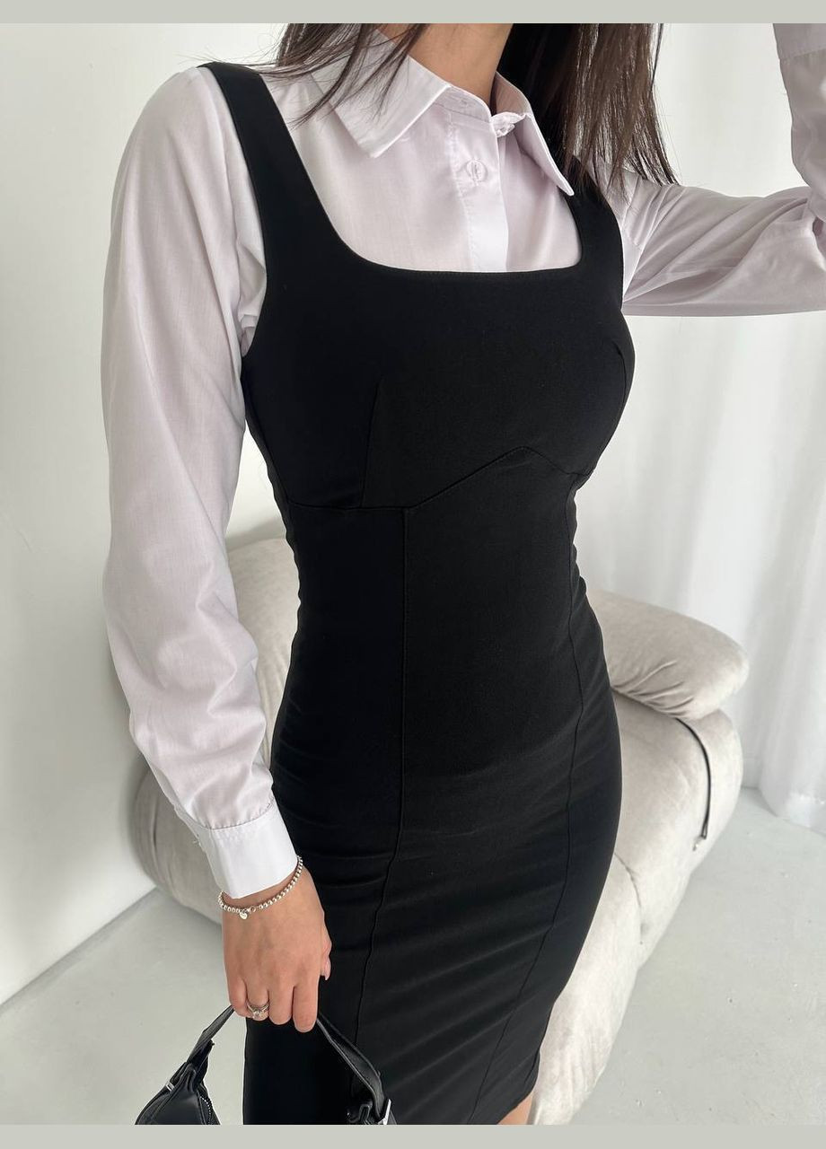 Женский костюм с рубашкой и сарафаном. Adelante (317292363)