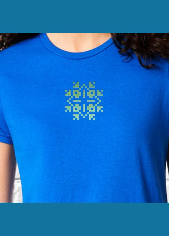 Футболка етно з вишивкою 02-3 жіноча (948031-14-2) No Brand - (330807678)