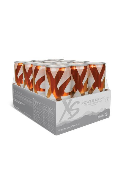 Энергетический напиток со вкусом апельсина и кумквата. 12 банок x 250 мл Amway power drink xs™ (284346814)