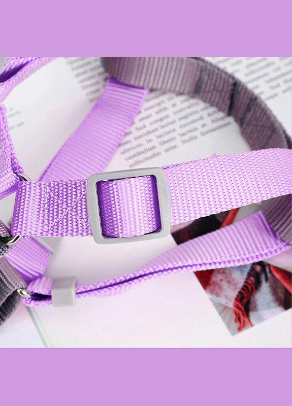 Шлея для собак або кішок із повідцем 171120 Purple L (2.0 cm) 5 шт. Taotaopets (352011519)