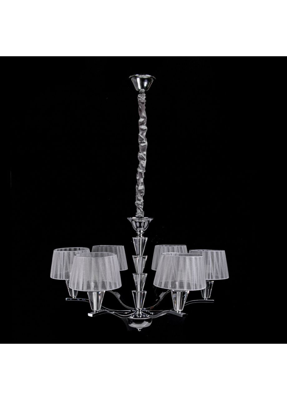 Класична люстра з абажурами і елементами кришталю 5262/6/CH No Brand (352229401)