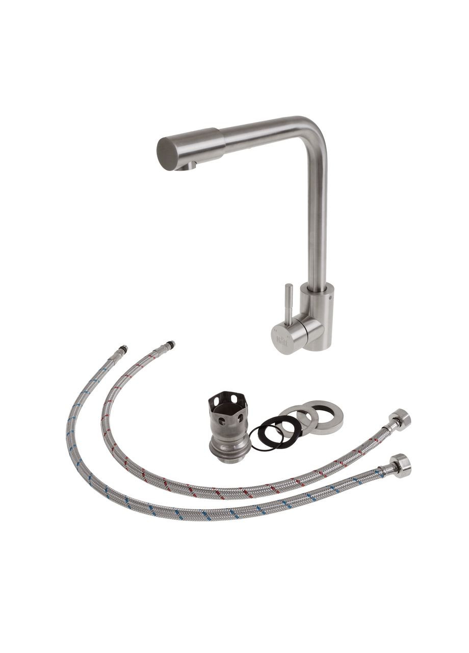 Кухонний змішувач із нержавіючої сталі на 1 воду WS-33 Nett (336933104)