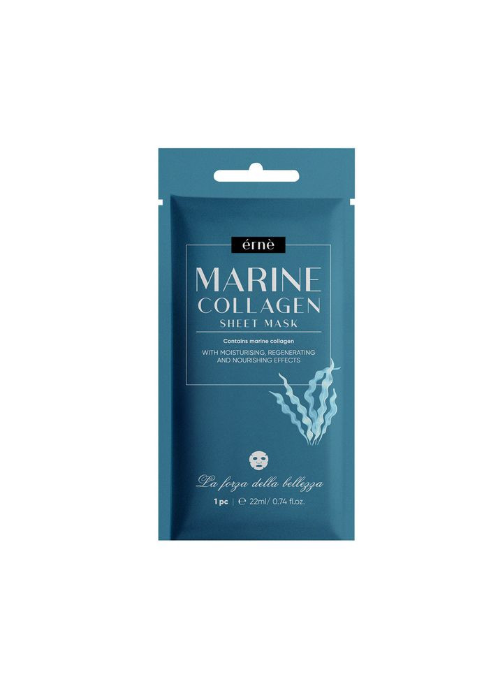 Восстанавливающая тканевая маска для лица с морским коллагеном, 22 мл Erne (314904312)