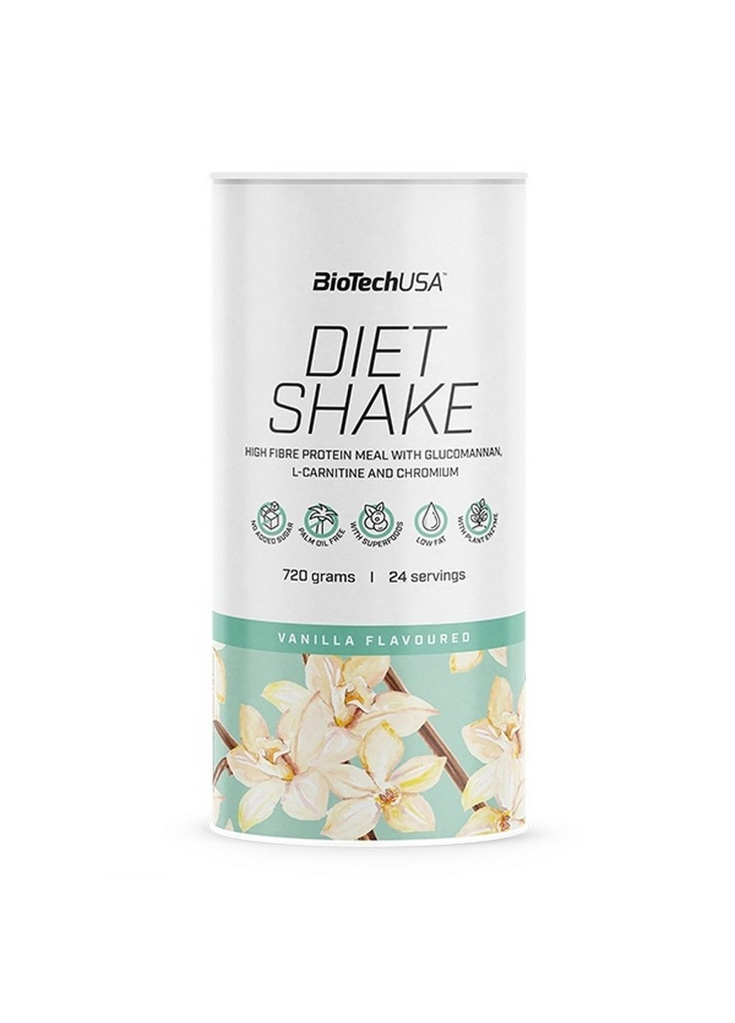 Заменитель питания Diet Shake, 720 грамм Ваниль Biotech (293340418)
