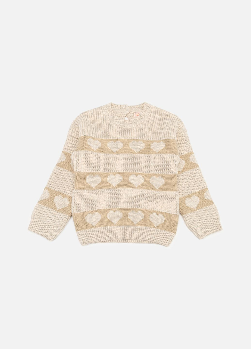 Джемпер для дівчинки колір бежевий ЦБ-00257120 Papi Papi (301066549)