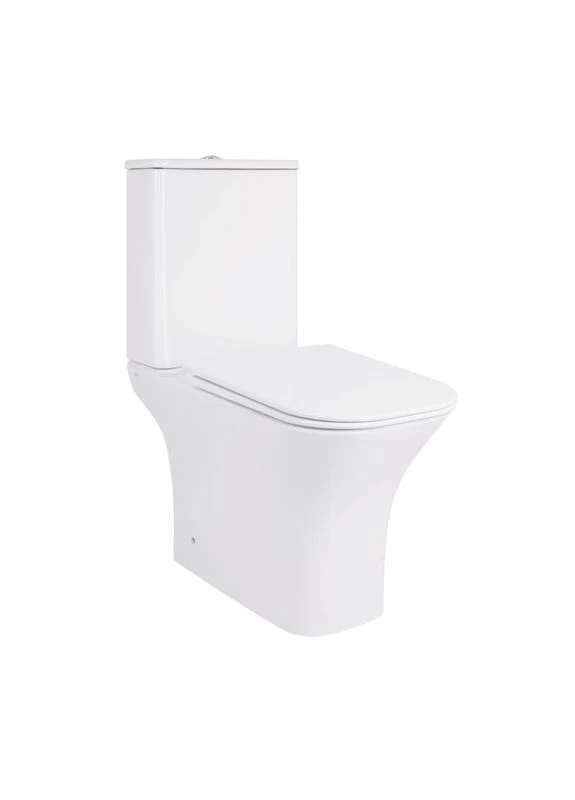 Унітаз-компакт Presto Quadro безободковий з сидінням Soft-close QT24221215AW Qtap (397568593)