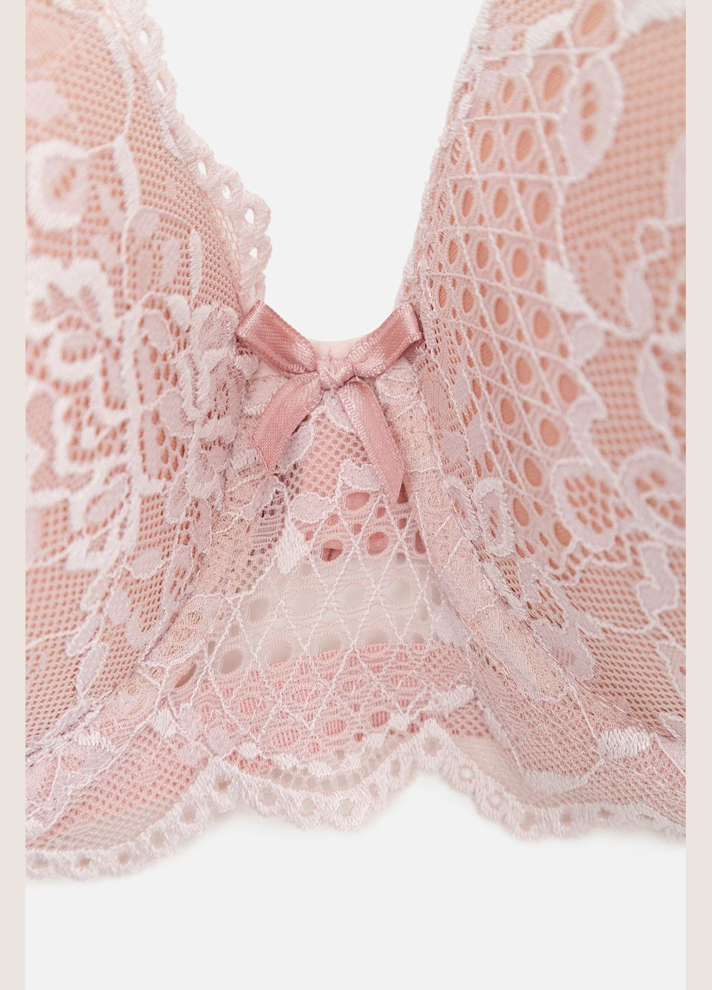 Світло-рожевий демісезонний жіночий комплект бюст-труси колір пудровий цб-00232255 Love Secret
