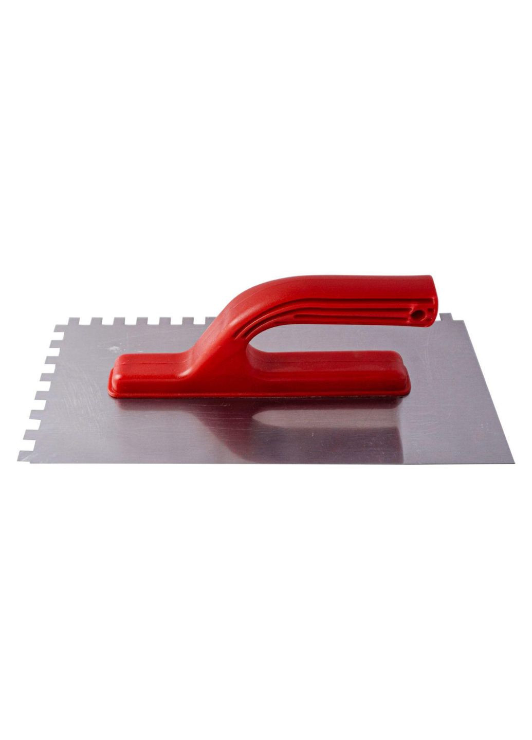 Гладилка зубчаста 280x130 мм для рівномірного нанесення сумішей оцинкована сталь зуб 8x8 мм Intertool (368674367)