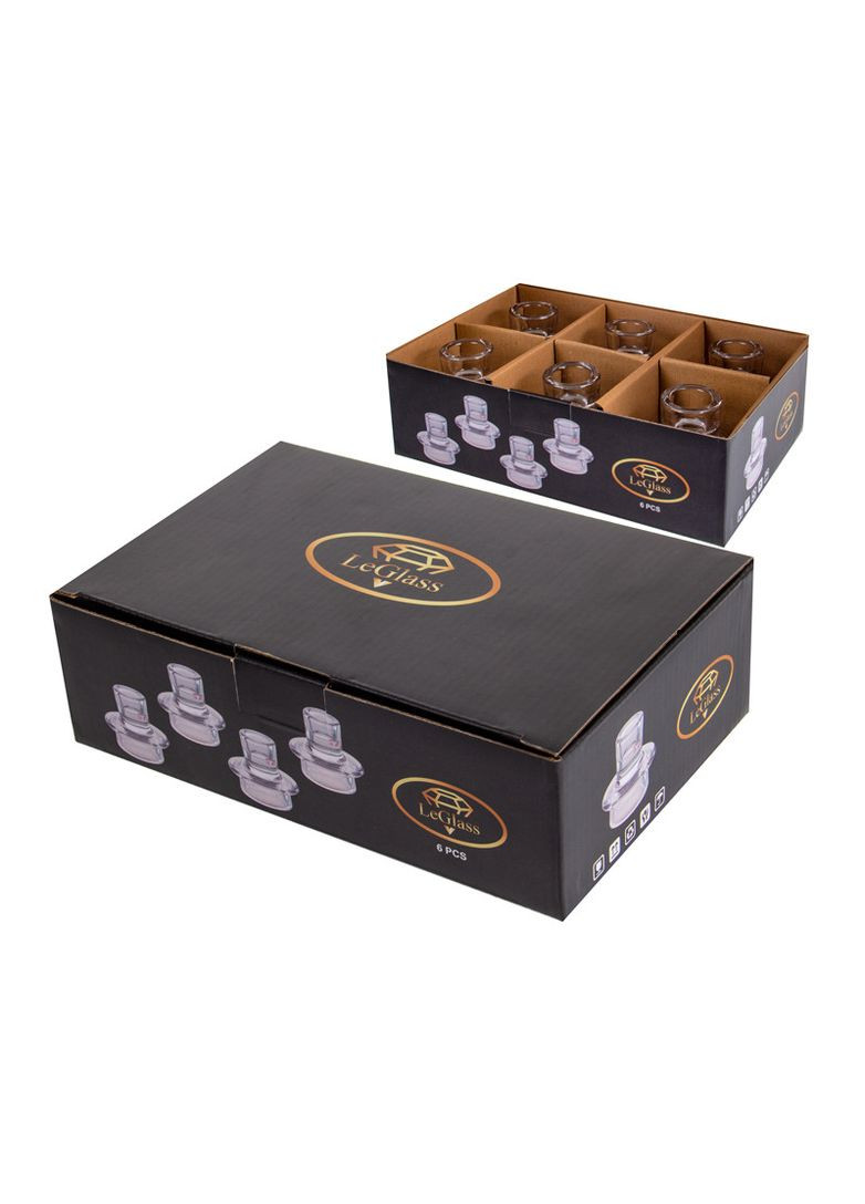 Підсвічник 7 см скляний Lefard (324266052)