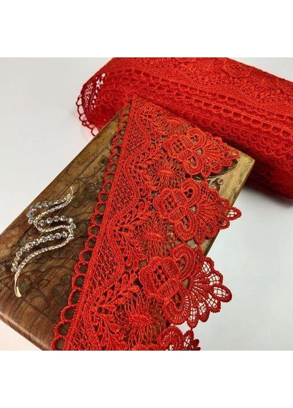 Мереживо макраме 11 см (13 м) Колір-червоний (37-D22225A-4) Plus-plus (352744763)