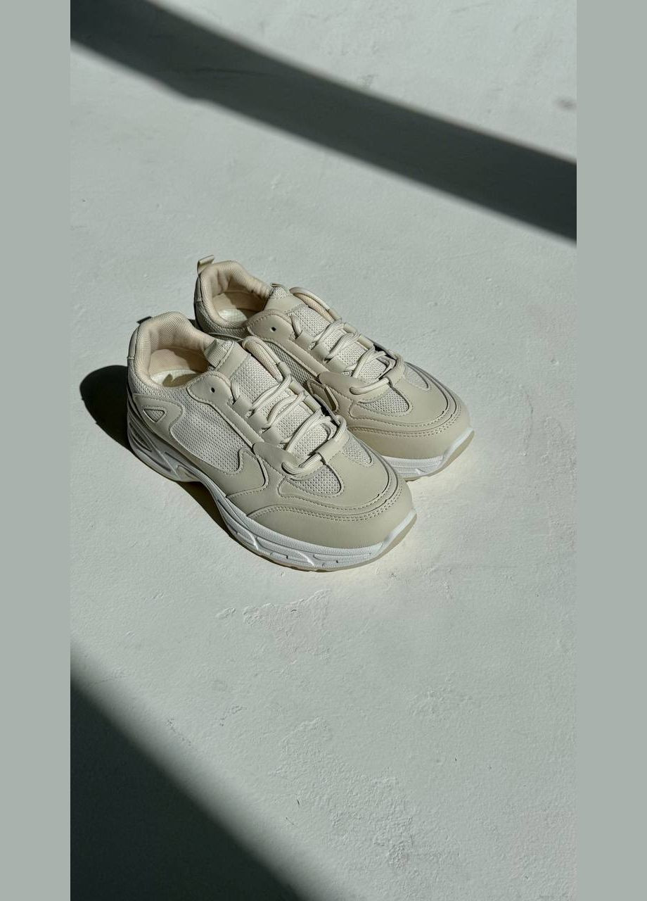 Бежевые кроссовки с массивной подошвой – прескура, стиль & комфорт No Brand бежевые (347242345)