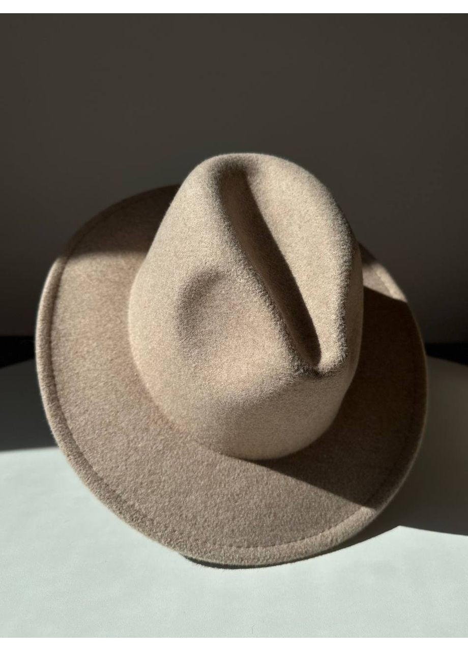 Вовняний капелюх Федора унісекс з регулюванням розміру меланж LUXORA No Brand (359481390)