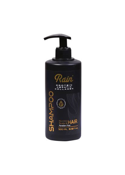 Шампунь для волос с протеином, кератином и коллагеном, 500 мл Rain (304288543)