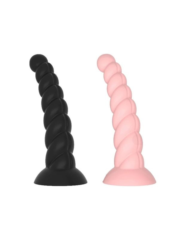 Набір фалоімітаторів чорних на присосці ребристий рельєфний силіконовий комплект ділдо 4 шт член S M L XL фалос No Brand (339092277)