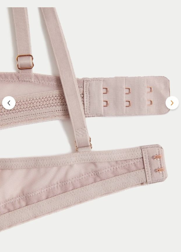 Рожево-ліловий бюстгальтер Marks & Spencer з кісточками поліестер, шифон, поліамід, еластан